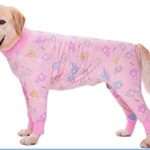 Dog Recovery Suit After Surgery Female Male elephant pattern 4XL